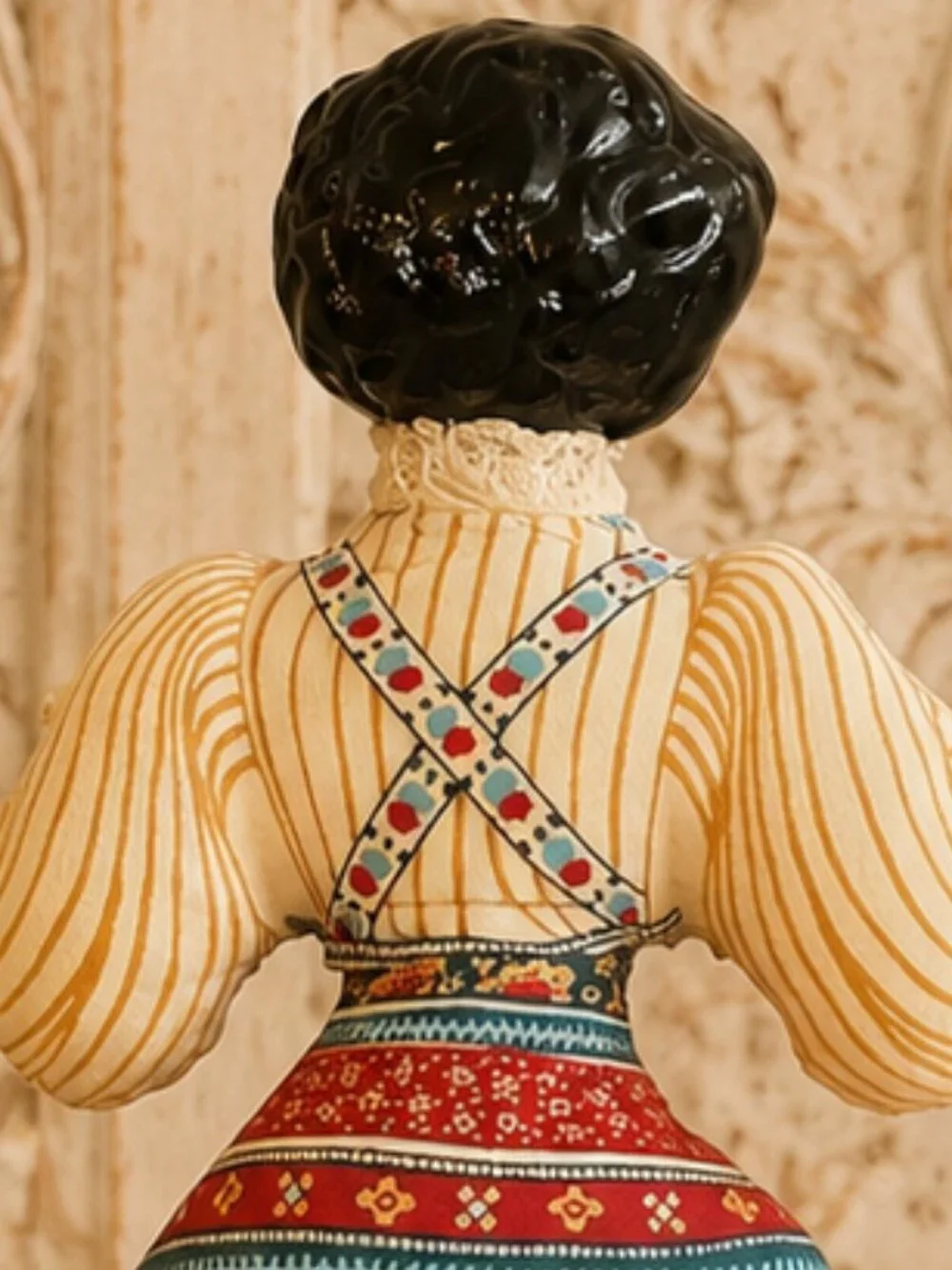 Vintage American Heirloom Porcelain Head Pincushion Doll